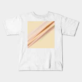 brown cream abstract texture art Kids T-Shirt